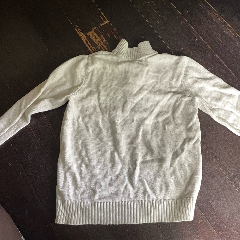 white cable knit pullover - Picture 2 of 3
